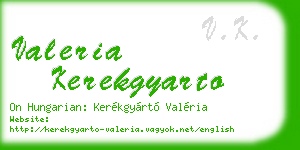 valeria kerekgyarto business card