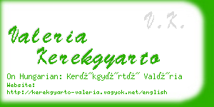 valeria kerekgyarto business card
